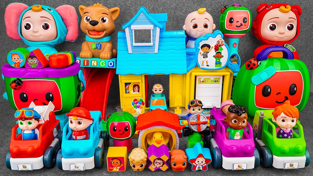 [97 min video] COCOMELON COMPILATION -Satisfying Unboxing CoComelon Deluxe Family House Playset|ASMR