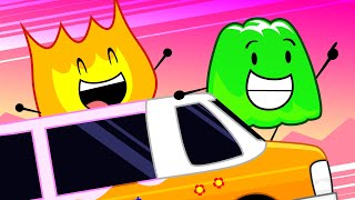 BFDI: Firey and Gelatin Steal a Van