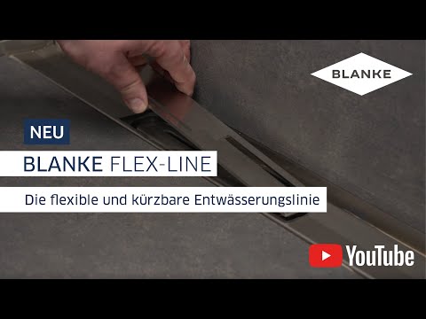 Kürzbare Linienentwässerung verlegen - Anwendungsvideo BLANKE FLEX-LINE