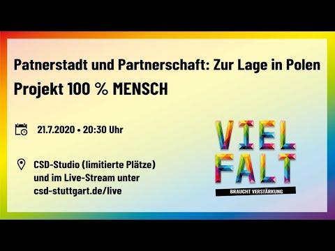 CSD-Kulturtage: Patnerstadt und Partnerschaft: Zur Lage in Polen