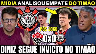 PÓS JOGO! DINIZ SEGUE INVICTO MAS CORINTHIANS ENTRA NO Z4 DO BRASILEIRÃO.