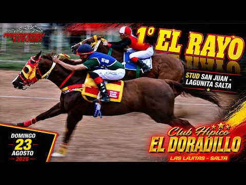 1°RAYO  2°DON TOBIAS  3°ALAMITO ION Club Hípico el Doradillo Las Lajitas-Salta Dom 23 Agosto 2026