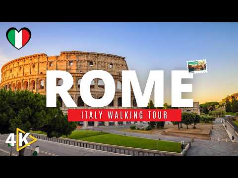 🇮🇹 Rome, Italy Walking Tour (4K): Roma Termini to Colosseum