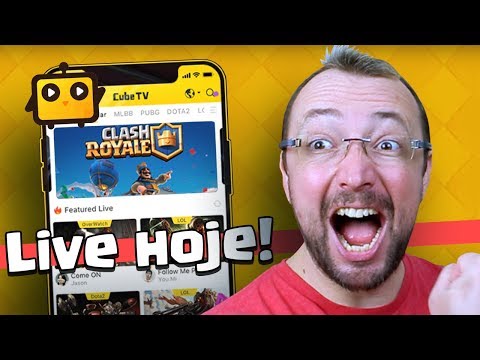 LIVE HOJE de Clash Royale - BATALHE COMIGO às 7 da noite na Cube TV