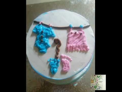Baby shower cake | Chocolate cake