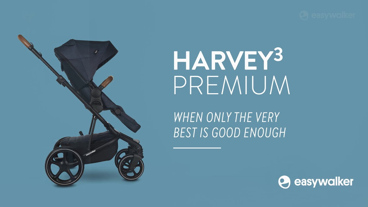 миниатюра 0 Видео о товаре Коляска 2 в 1 Easywalker Harvey 3 Premium, Diamond Grey (Серый)