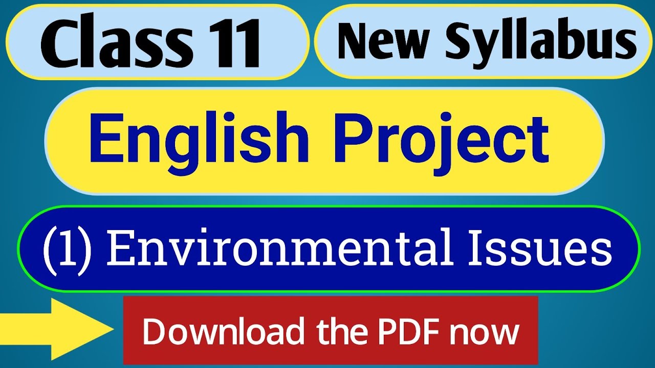 class 11 english project environmental issues pdf download // Environmental Issues project class 11