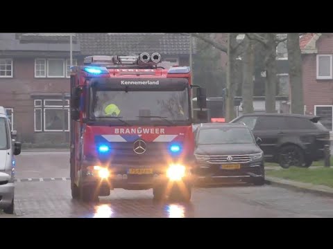 2X Tankautospuit 12-1531 Beverwijk-Oost met spoed naar een Melding in Santpoort-Noord