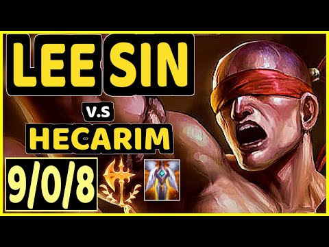 CBOI (LEE SIN) vs HECARIM - 9/0/8 KDA JUNGLE GAMEPLAY - EUW Ranked GRANDMASTER