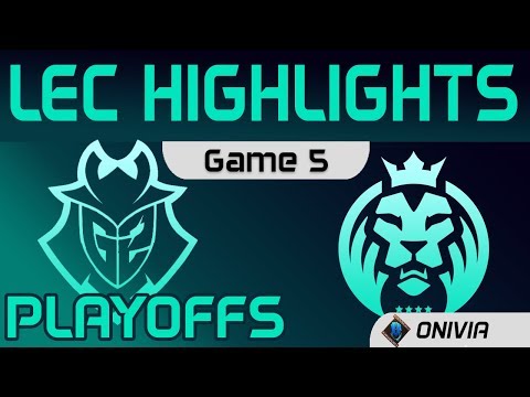 G2 vs MAD Highlights Game 5 Playoffs Round1 LEC Spring 2020 G2 Esports vs MAD Lions LEC Highlights 2