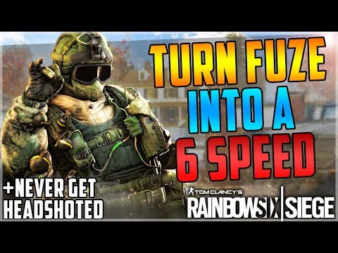 TURN FUZE INTO A 6 SPEED - SUPER SPEED GLITCH + NEVER GET HEADSHOTED GLITCH - (Rainbow Six Siege)
