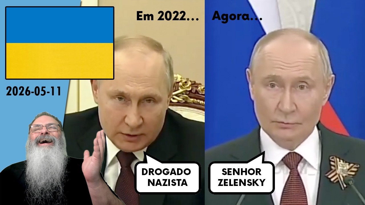 #Ucrânia 2026-05-11: PUTIN muda o TOM após HUMILHAÇÃO do 9 de MAIO e IMPLORA pela PAZ