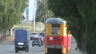 preview picture of video 'Уфимский трамвай - Tram in the city of Ufa - Straßenbahn in Ufa.MOD'