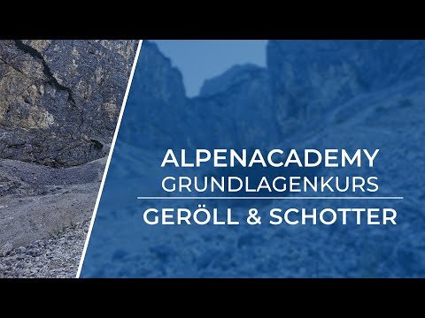 Geröll und Schotter im Aufstieg und Abstieg!