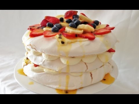 パヴロバ レシピ 簡単デザート パヴロバ そのアン・リアドンを調理する方法 (Pavlova Recipe Easy Dessert Pavlova How To Cook That Ann Reardon)