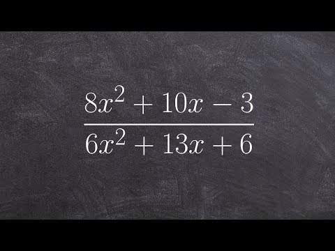 Simplify a rational expression