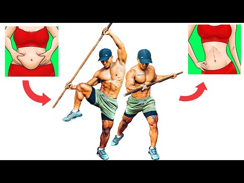 Exercises with sticks to help slim waist most effectively | Abs workout