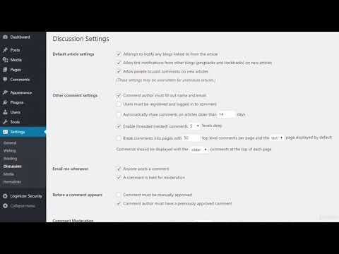 Build a Successful Blog 2019 Part 10  "WordPress Settings"