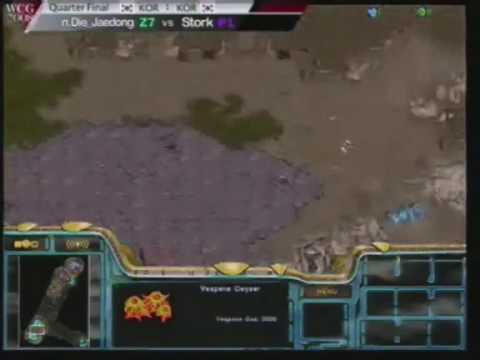 Stork vs Jaedong @ WCG 2008 Grand Finals - Set 1 - Part 1/2