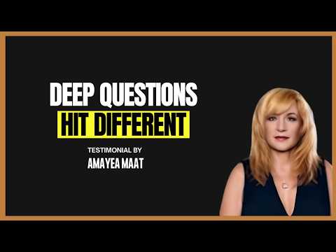 Testimonial | Deep Questions. Real Answers ✨