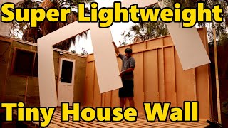 How to Build Super Lightweight Tiny House Wooden Wall Frame (EP3)