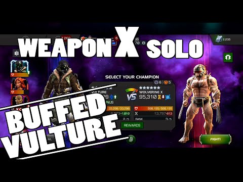 BUFFED VULTURE SOLOS 7.1 Weapon X | Vulture is on a Killing Spree | Marvel Contest of Champion