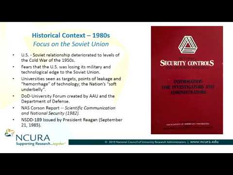 Ameaças estrangeiras à integridade da pesquisa dos EUA: uma história de onde estivemos Parte I de II