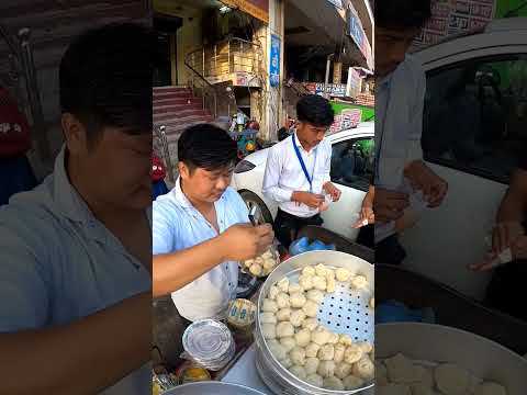 Chicken Momos And Veg Momos street food | momos 