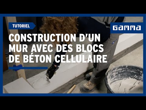 7 étapes pour construire un mur en blocs de béton cellulaire l GAMMA Belgique