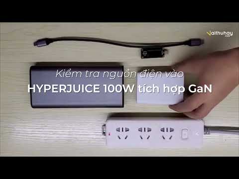 HyperJuice GaN 100W chính hãng - Sạc 4 thiết bị Apple cùng lúc