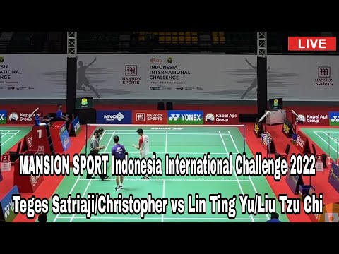 🔴LIVE | Indonesia International Challenge | Teges Satriaji/Christopher vs Lin Ting Yu/Liu Tzu Chi