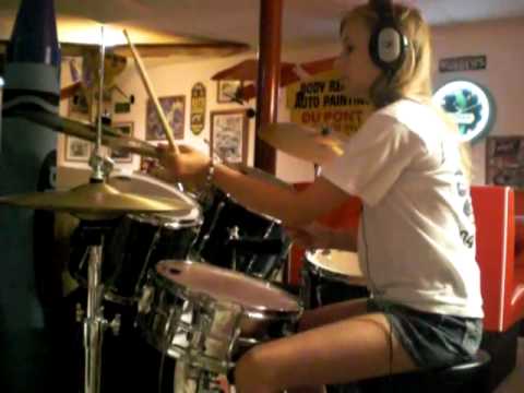 Ambidextrous 14 Yr Old Girl Drummer 