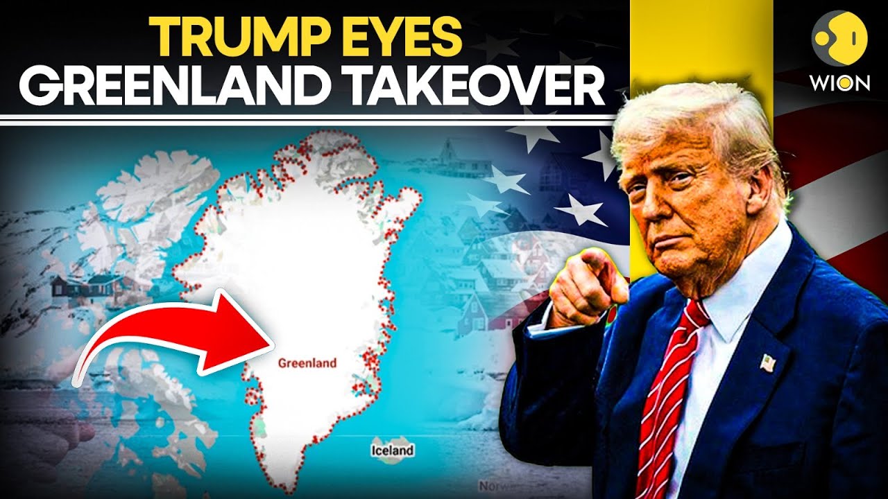 US–Greenland Tensions LIVE: Trump Says America Will Take Greenland “Easy or Hard” Way | WION