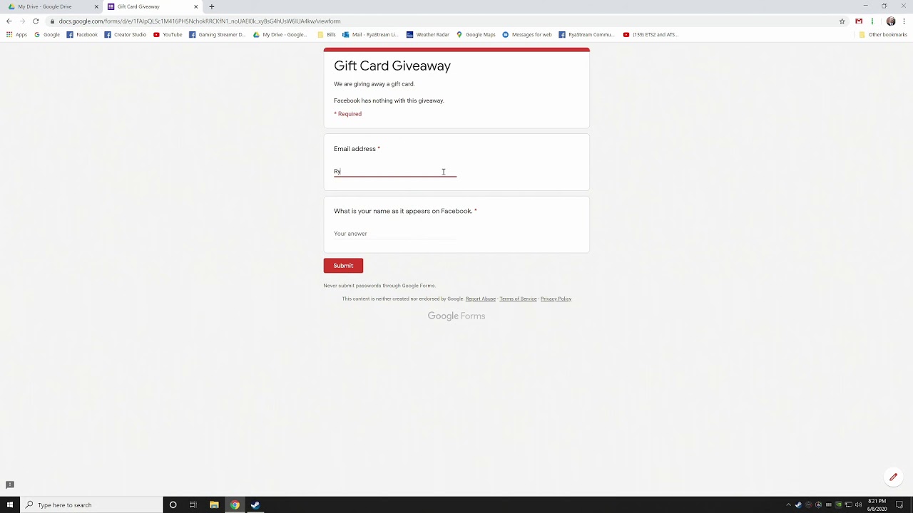 How To Create a Simple Giveaway Entry Form For Your Livestream