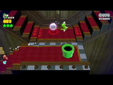 Super Mario 3D World (Switch) 3-3 100% Speedrun - Time: 55 (WR)