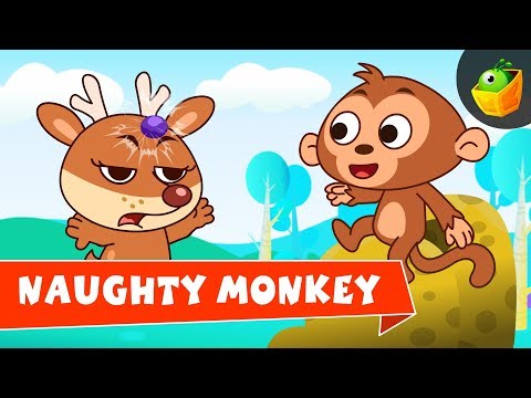 Naughty Monkey 🐒🐵 Story -2 mins KIDS STORY TIME -Watch this Interesting & fun filled Cartoon Video