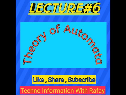 Lecture#6||Theory of Automata and Abstract Machine