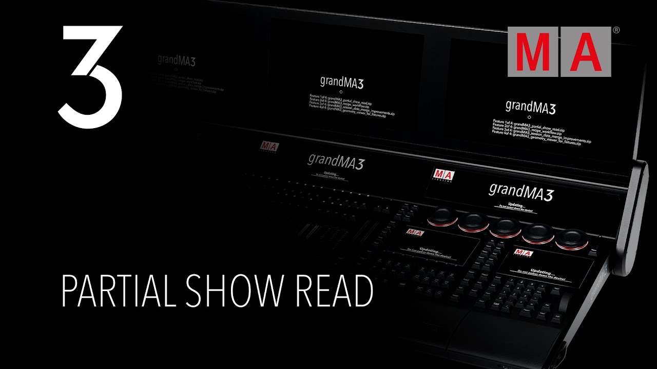 grandMA3 | Software Release 2.1 | Partial Show Read