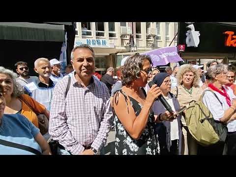 KESK'li KHK'lilerin Nöbet Eylemi DEM Parti Ankara İl Örgütü Tarafından Ziyaret Edildi. 