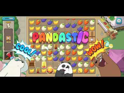 We Bare Bears Match3 Repairs Level 1000 - No Boosters