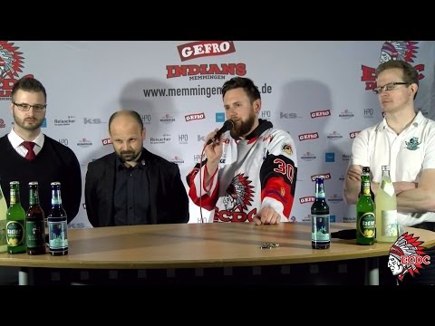 Spiel 3 BELPO 2016/17 - ECDC Memmingen - HC Landsberg - Pressekonferenz