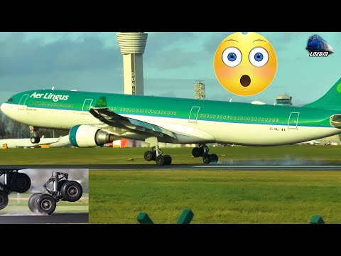 😲 Amazing Bounced Landing | Airbus A330-300 VS Wind