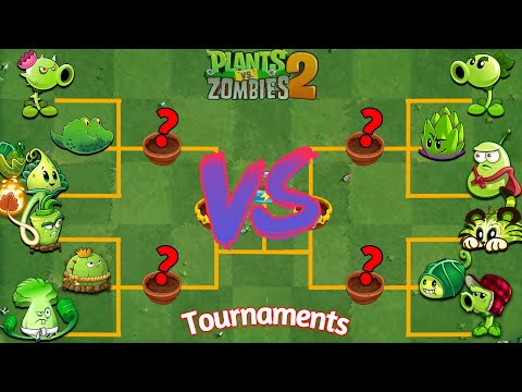 PVZ 2 Tournament - EVERY GREEN! Plants Max Level - Who Will Win?