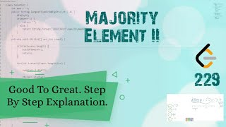 YouTube video 'Majority Element II LeetCode 229 September Challenge'