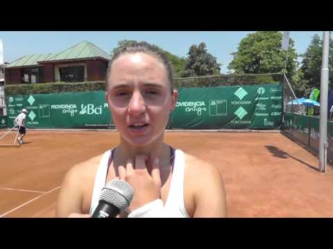 Nadia Podoroska avanzó a los cuartos de final de la Copa Providencia Bci 2015