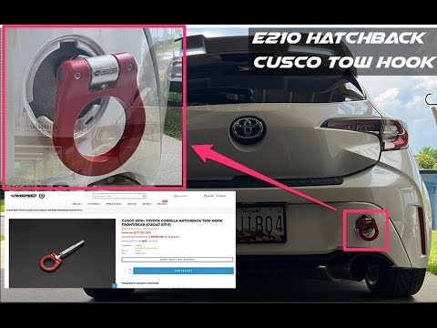 Unboxing/Install:  CUSCO Tow Hook for 2019+ Toyota Corolla Hatchback