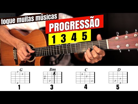 A PROGRESSÃO DE ACORDES que desenvolve o ouvido - Aprenda ouvindo a tocar violão 🎸👊
