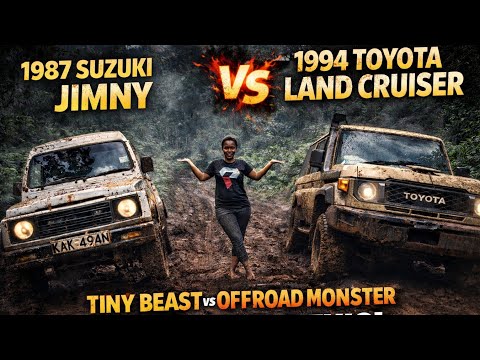 1994 LANDCRUISER Vs 1987 SUZUKI JIMNY OFFROAD CHALLENGE. 