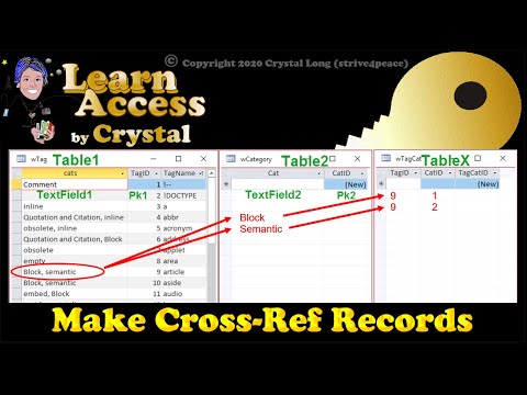 Make Records in an Access Cross-Reference Table with VBA