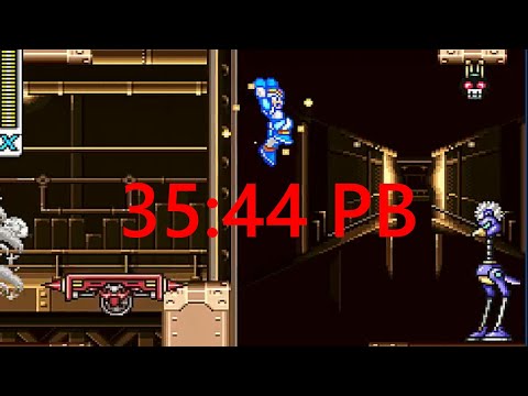 Mega Man X 100% Speedrun - 35:44 **OLD PB**